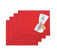 Westmark Set da tavola/Tovagliette americane, 4 Pezzi, 42 x 32 cm, Materiale sintetico, Rosso, Saleen Edition: Home