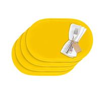 Westmark Set da tavola/Tovagliette americane, 4 Pezzi, 45,5 x 29 cm, Vinile, Giallo, Saleen Edition: Fun