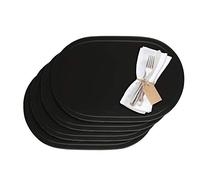 Westmark Set da tavola/Tovagliette americane, 4 Pezzi, 45,5 x 29 cm, Vinile, Nero, Saleen Edition: Fun