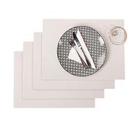 Westmark Set da tavola/Tovagliette americane, 4 Pezzi, 45 x 32,5 cm, Polipropilene, Ad uso alimentare, Lavabile con panno umido, Bianco, Saleen Edition: Coolorista