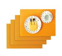 Westmark Set da tavola/Tovagliette americane, 4 Pezzi, 45 x 32,5 cm, Polipropilene, Ad uso alimentare, Lavabile con panno umido, Giallo/Giallo sole, Saleen Edition: Coolorista