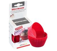 Westmark Set di 6 stampi per muffin, Ø 7 cm, in silicone, colore: Rosso, 30142260