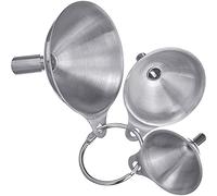 Westmark Set di Imbuti, 3 Pezzi, Ø 4,5 cm, 5,5 cm e 7,5 cm, Acciaio Inox, Mini, Argento, 51192270