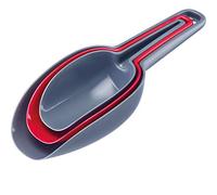 Westmark Set di palette per pesare/riempire, 3 pezzi, Capacità: 50/100/150 ml, Inseribili l'una nell'altra, Plastica, Senza BPA, Trionale, Antracite/Rosso, 90902270