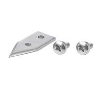 Westmark Set di parti di ricambio, 3 pezzi, Lama + 2 viti per macchina apriscatole Sieger Clou 30/40/50, Acciaio inox, Argento, 19952280