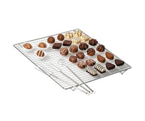 Westmark Set per decorare e per praline, 4 pz., 2 forconi per cioccolatini, 1 utensile a spirale, 1 griglia, Incl. Ricettario, Acciaio/Acciaio inox, Argento, 31472260