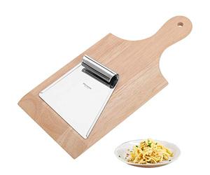Westmark Set per spaetzle, tagliere in legno per spaetzle e spatola in acciaio inox per una preparazione tradizionale, legno/acciaio inox, marrone chiaro/argento, 61162240