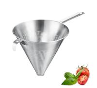 Westmark Setaccio a punta Chinois Pro - colino fine con perforazioni a tutto tondo - setaccio in acciaio inossidabile - perfetto per brodi, creme e salse - argento, Ø 20 cm
