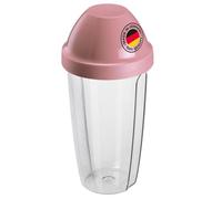 Westmark Shaker con inserto rimovibile, Capacità 0.5 l, Altezza 18.7 cm, Plastica, Senza BPA, Maxi, Trasparente/Rosa, 3090227P, 0,5 l, Rosa