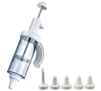 Westmark Siringa Per Dolci E Donut, Con 5 Beccucci, Capacità: 180 Ml, Plastica/Acciaio Inox, 31162260, Trasparente - Bianco