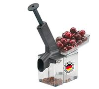 Westmark Snocciolatore di ciliegia Special Dark Edition – grande cassetta rivestita, antracite