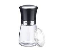 Westmark Spargispezie con coperchio salvafreschezza e foro fine, capacità 190 ml, vetro/acciaio inossidabile/plastica, nero, trasparente/nero/argento, 63502260
