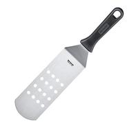 Westmark Spatola da grill professionale, Angolata, Flessibile, Forata, Dimensione lama: 7,5 x 20 cm, Lunghezza: 36,5 cm, Acciaio inox/Plastica, Master Line, Nero/Argento, 13392270