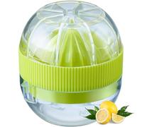 Westmark Spremiagrumi compatto con vaschetta e coperchio, Diametro: 7,2 cm, Capacità: 50 ml, Plastica, Fresh and Fruity, Trasparente/Verde, 30932280