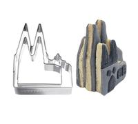 Westmark Stampino per biscotti a forma di cupola di Colonia, in acciaio inox, per gli appassionati di Colonia, formaggio, verdure e feste, 8 cm
