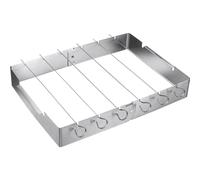 Westmark Supporto per punte di griglia - ideale per preparare shish kebab o altri spiedini per barbecue - acciaio inox, 7 pz.
