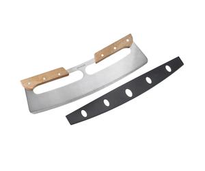 WESTMARK TAGLIAPIZZA A MEZZALUNA IN ACCIAIO E LEGNO CM 12X35