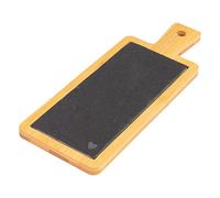 Westmark Tagliere in bambù e ardesia per servire, con fantasia e manico, rettangolare, superficie: 23 x 9 cm, bambù/ardesia, Tapas + Friends, marrone chiaro/antracite, 69702241