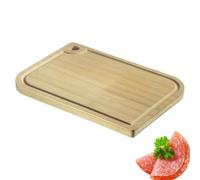 Westmark Tagliere - tagliere in legno con scanalatura per tagliare facilmente gli alimenti - bambù, 33 x 23 cm