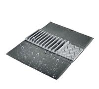 Westmark Tappetino scolapiatti con portapiatti - Tappetino scolapiatti molto assorbente con portapiatti, lavabile in lavatrice, ideale per scolare i piatti - 60 x 46 cm