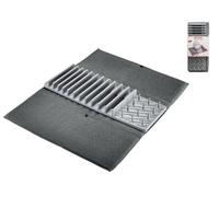 Westmark Tappetino scolapiatti con portastoviglie in polipropilene colore grigio