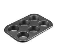 Westmark Teglia per muffin, Per 6 muffin, Rivestimento antiaderente, Acciaio stampato a freddo, Back Meister, Antracite, 32882270