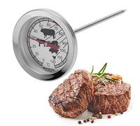 Westmark Termometro da arrosto, facile lettura con simboli, acciaio inox, argento/rosso, 12692270