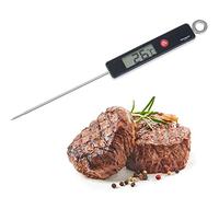 TERMOMETRO DIGITALE PER ALIMENTI CARNE LIQUIDI IN ACCIAIO TEMPERATURA MAX 200