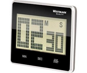 Westmark Timer da cucina digitale, Magnetico, Fino a 99 minuti, Plastica, Big, Antracite/Argento, 10912280