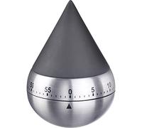 Westmark Timer, Meccanico, per 60 Minuti, Design Elegante, Acciaio Inossidabile, Plastica, Präsentia, Argento, Nero, 10932260
