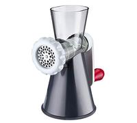 Westmark Tritacarne con 2 dischi perforati e inserto per impasto, Base a ventosa, Plastica/Acciaio inox, Frecher Fritz, Bianco/Grigio scuro/Rosso, 97042260