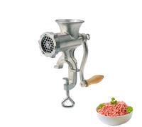 Westmark Tritacarne con disco perforato, Con imbuti per salsicce e inserto per pasta frolla, Supporto a morsetto da tavolo, Dimensione 5, Acciaio fuso stagnato, Argento, 97502260