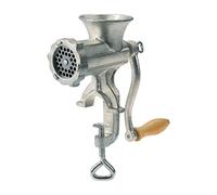 Westmark Tritacarne con disco perforato, Con imbuti per salsicce e inserto per pasta frolla, Supporto a morsetto da tavolo, Dimensione 8, Acciaio fuso stagnato, Argento, 9752260