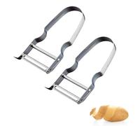 Westmark Verdura, 609133E3 - Pelapatate per verdure e asparagi, 2 pezzi, in acciaio INOX, colore: argento, Verdura, 2 pezzi