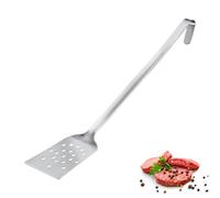 Westmark Wender Pro - Spatola in acciaio inox con fori e ganci per appenderla, perfetta per padella, barbecue e cucina professionale, paletta per padella, argento, 45 cm