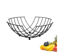 Westmark Wire Basket Moderno - Elegante portafrutta e cestino per il pane dal design senza tempo - Cesto in metallo per frutta, verdura, pane e panini - Nero, 28 cm