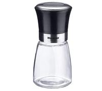Westmark Zuccheriera, Con Coperchio per Conservare gli Aromi, Capacità: 190 ml, Vetro/Acciaio Inox/Plastica, Blacky, Trasparente/Nero/Argento, 69512260