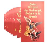 Westmon Works Saint Michael Holy Card Bundle con preghiera per la protezione degli studenti scolastici o della congregazione della Chiesa, confezione da 10