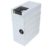 WestonBoxes: Scatena la creatività e libera lo spazio! 5 Scatole Portaoggetti Trasparenti per Penne, Matite e Articoli Artistici (1.4L)