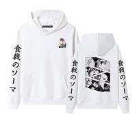 westtrend Anime Food Wars Personaggio Stampa Felpa con Cappuccio Allentato a Maniche Lunghe Felpa Shokugeki No Soma Cosplay Felpa per Uomini e Donne