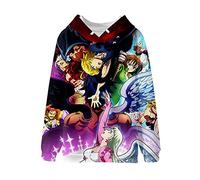 westtrend Anime Giapponese The Seven Deadly Sins Felpa con Cappuccio Meliodas 3D Cartoon Felpa Pullover Unisex Cosplay Manica Lunga S-4XL