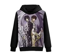 westtrend Codice Anime Giapponese Code Geass Lelouch of The Rebellion Felpa con Cappuccio Cosplay Pullover a Maniche Lunghe Stampato S-4XL