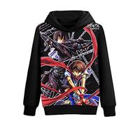 westtrend Codice Anime Giapponese Code Geass Lelouch of The Rebellion Felpa con Cappuccio Cosplay Pullover a Maniche Lunghe Stampato S-XXL