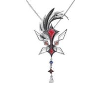 westtrend Genshin Impact Il Fante Arlecchino Cosplay Collana Unisex Catena Ciondolo Gioielli Hip-pop Accessorio Puntelli Regalo