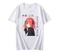 westtrend The Quintessential Quintuplets Nakano Nino T-Shirt Anime The Quintessential Quintuplets Cosplay Maniche Corte Felpa Nakano Nino Summer Tee Top Pullover