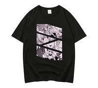 westtrend Unisex Anime Fairy Tail T-Shirt Lucy Heartfilia Anime Printed Cosplay Short Sleeve Etherious Natsu Dragneel Summer Loose Round Neck Top