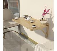 WESTWILD Tavolo da Pranzo Pieghevole a ribalta da Parete per Esterni per casa/Bar/Ufficio/Giardino/Garage Scrivania Galleggiante in Legno salvaspazio per Laptop (L120xW40cm/L47xW16in)