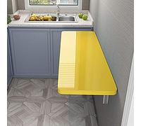 WESTWILD Tavolo Pieghevole Multifunzionale da Parete per Ufficio Domestico, Cucina, Lavanderia, scrivania salvaspazio con 4 Colori Disponibili (Nero 80x30 cm)