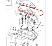 Westwood & Countax 122cm Ibs Interno Secondaria Piastra Lame Cintura 22928800