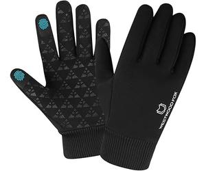 WESTWOOD FOX Guanti invernali Touchscreen Leggermente impermeabili Termici Caldi Thinsulate Anti Slip Running Guanti da ciclismo Guanto antivento con polsini elastici per uomo donna